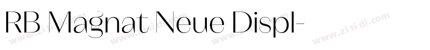 RB Magnat Neue Displ字体转换 RB Magnat Neue Displ字体转换